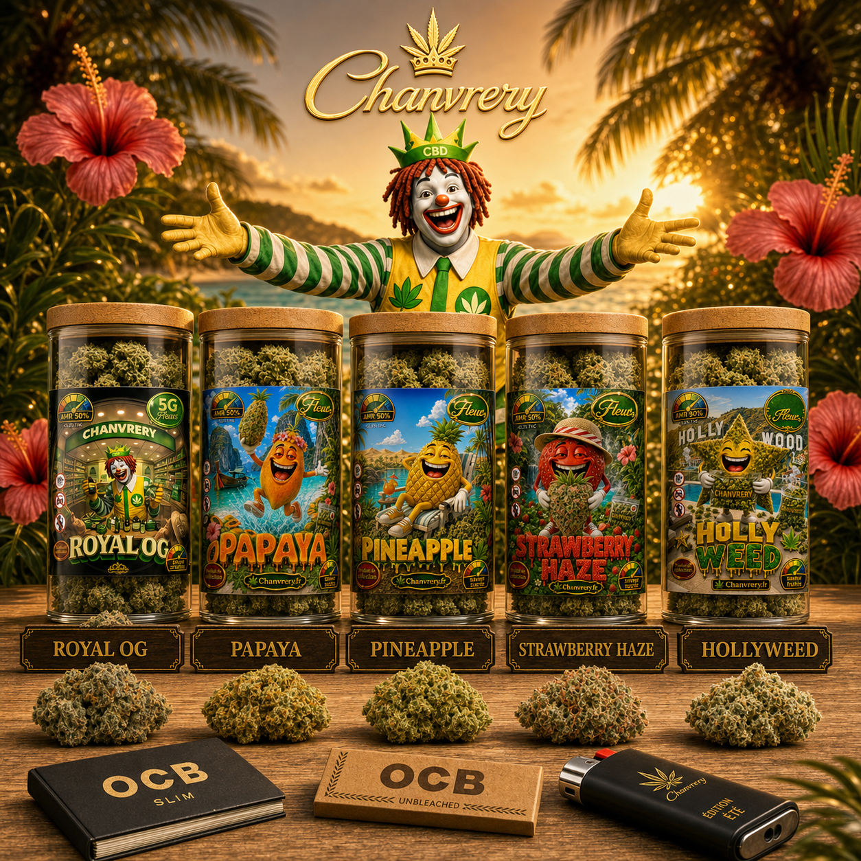 Coffret Nouveautés Édition Été - Chanvrery - 5 fleurs AMR + kit OCB
