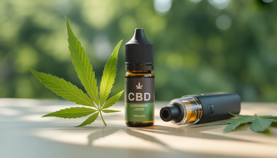 Bouteille de e-liquide CBD haute concentration