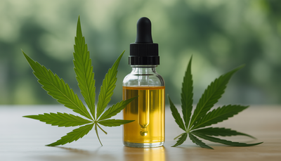 Flacon CBD e-liquide goutte à goutte en verre clair