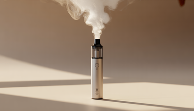 Stylish CBD vape pen with soft vapor effect