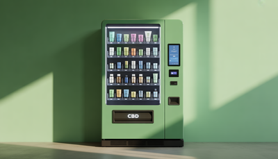 Distributeur CBD mural moderne et compact