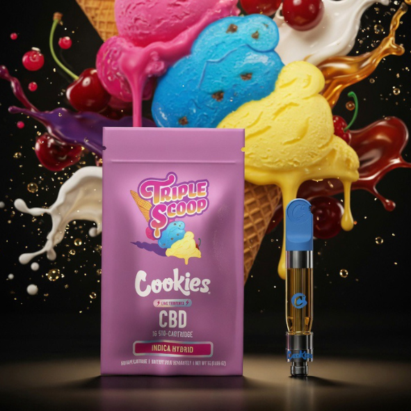 Cookies Triple Scoop — Cartouche CBD 1 g