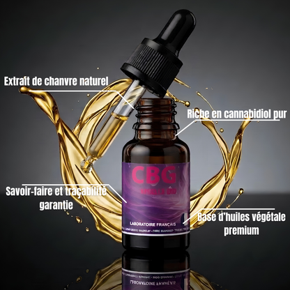 Huile CBG 30% – Soulagement des Douleurs