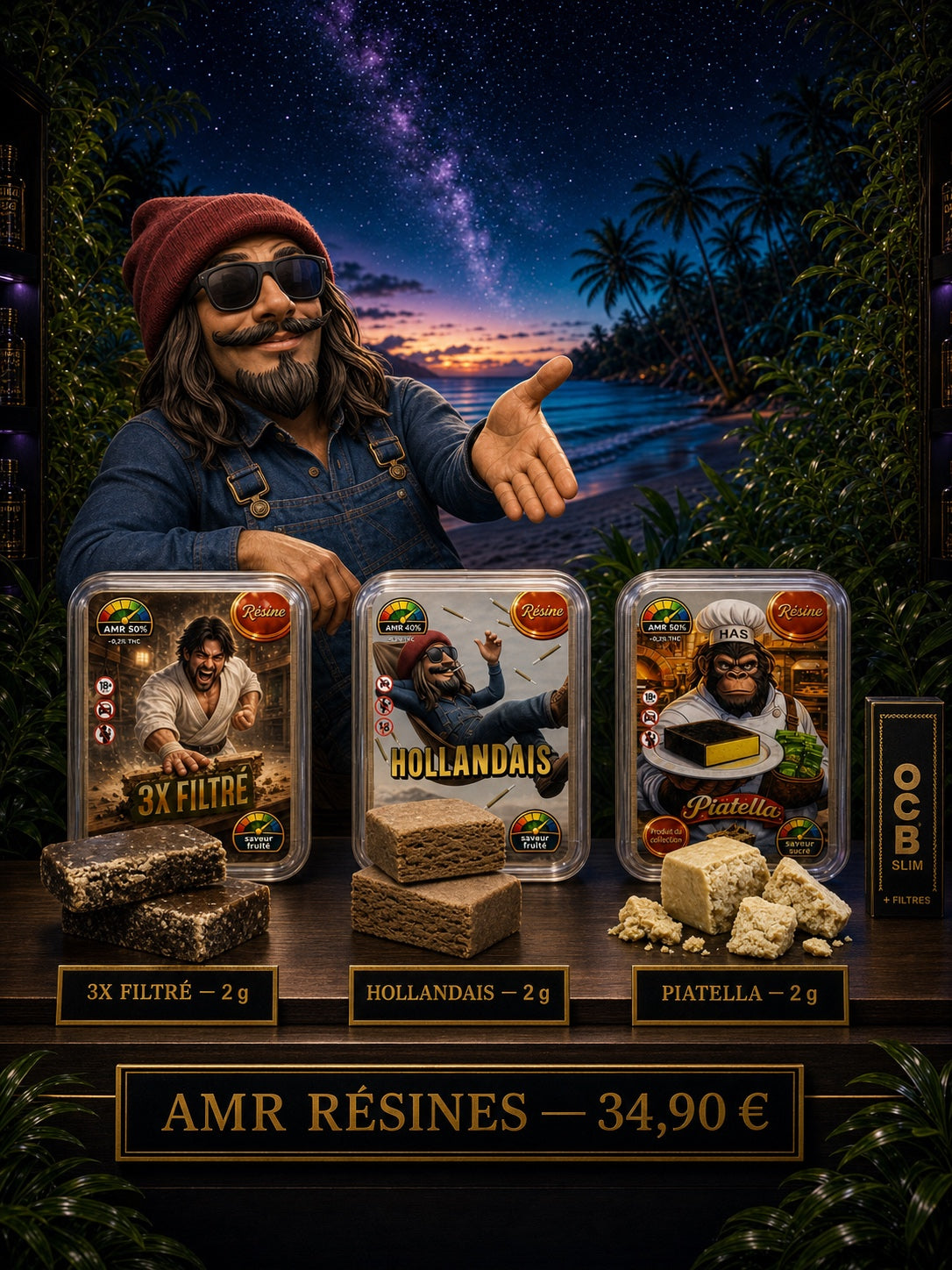 Coffret Explorateur AMR Résines Chanvrery — 3X Filtré, Hollandais et Piatella
