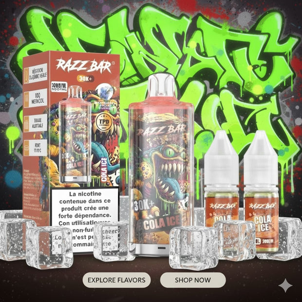 puff razzbar 30k cola ice
