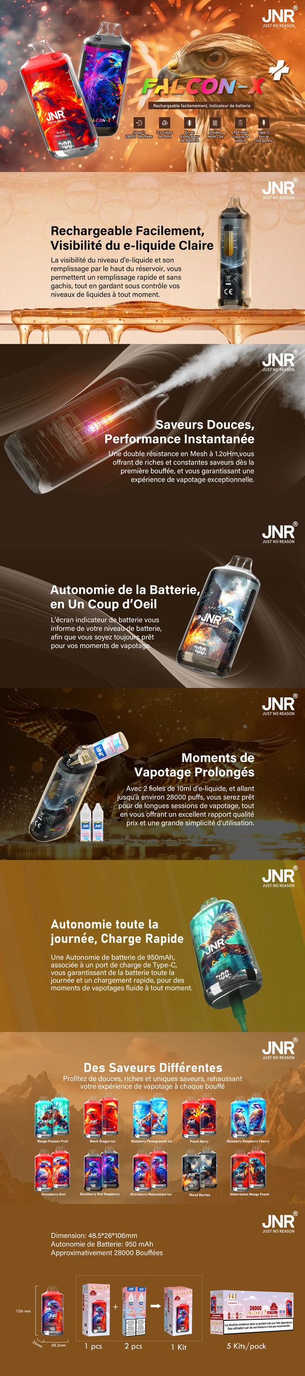 puff JNR 28k watermelon mango peach