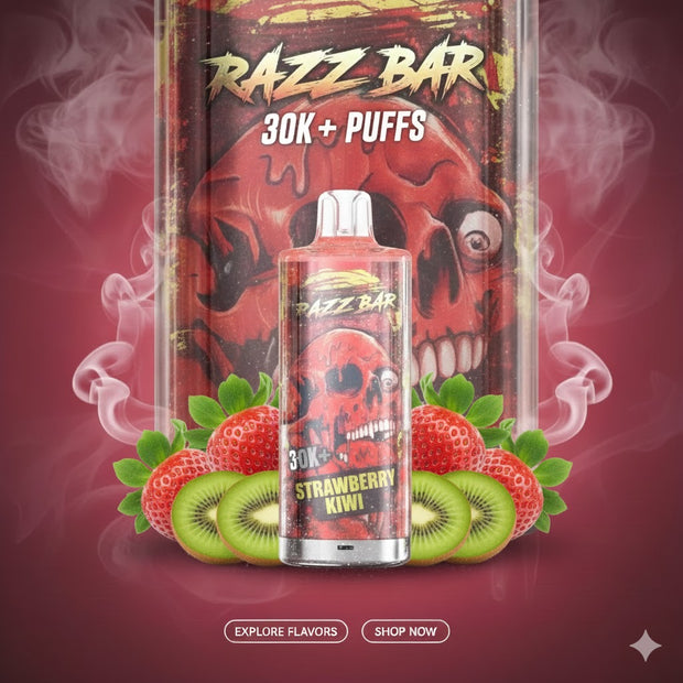 puff razzbar 30k strawberry kiwi
